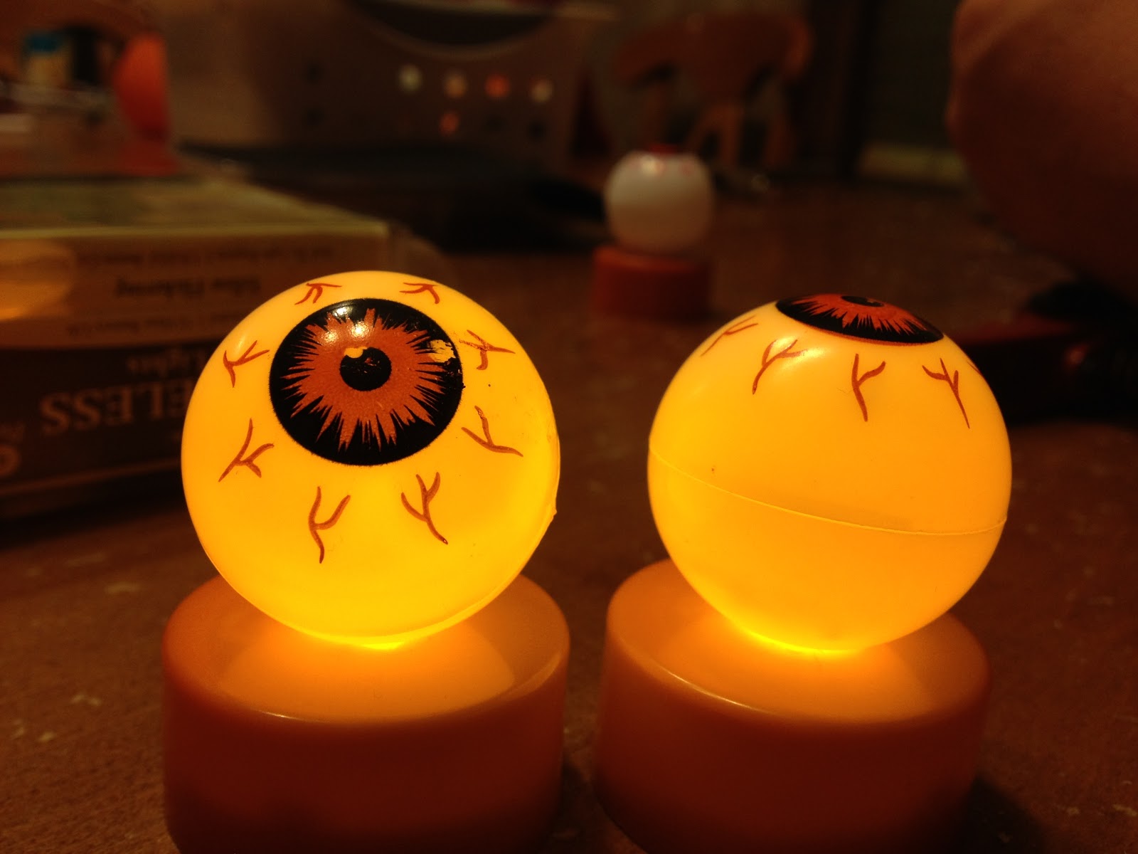 Crafty Night Owls Fun Glowing Halloween Eyes!!!