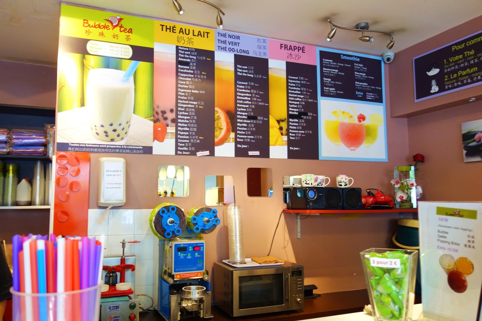 Mes Adresses Bubble Tea, le thé funky 15 rue de Belleville Paris