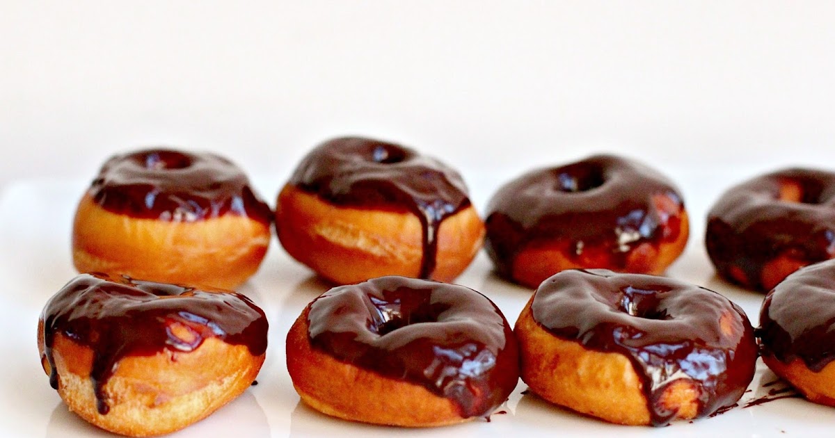 Milk and Honey Baby Doughnuts with Chocolate Honey Glaze