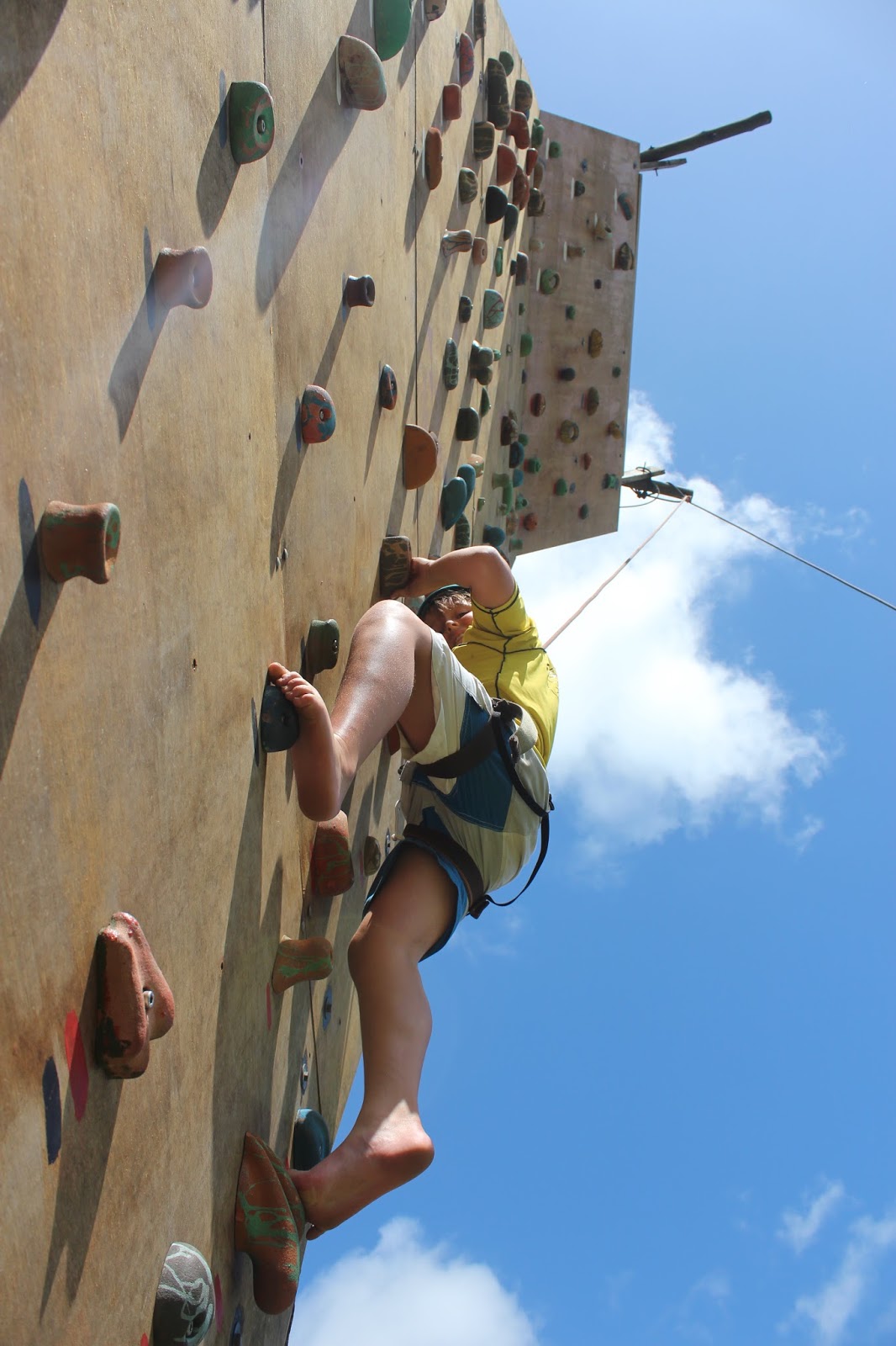 Life at the bay Benefits of rock climbing for children