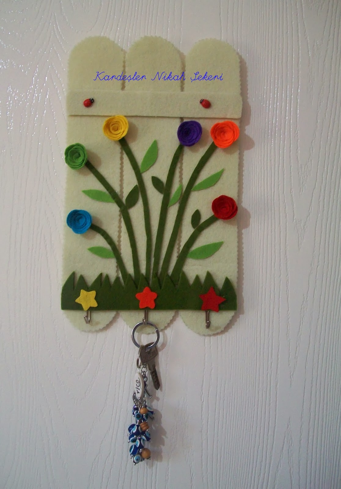 Kardeşler nikah Şekeri. Keçe anahtarlık duvar anahtarlığı Sultan