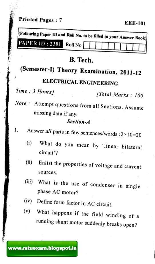 Total quality management previous year question papers uptu