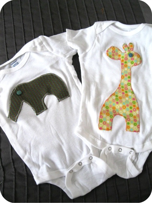 days applique onesies