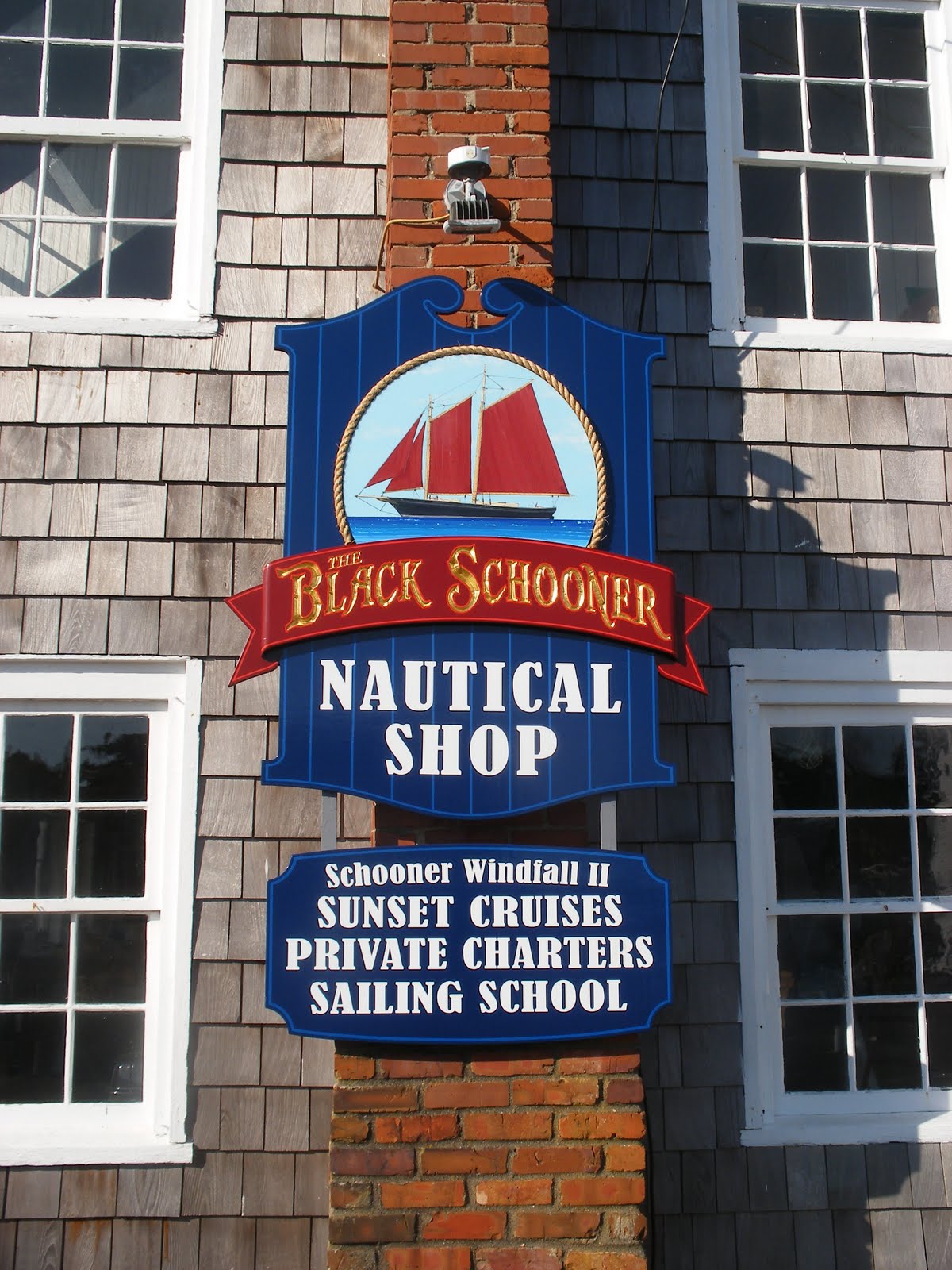 Windfall BLACK SCHOONER NAUTICAL SHOP