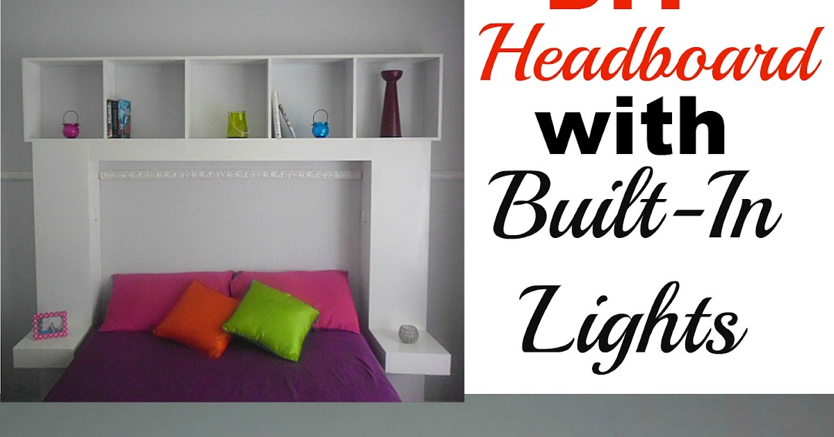 DIY Headboard with BuiltIn Lights