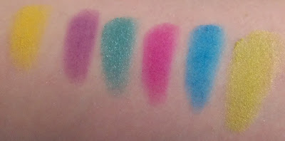 Collection 2000 Poptastic eye pallet top two rows swatches Collection 2000 Poptastic eye pallet top two rows swatches