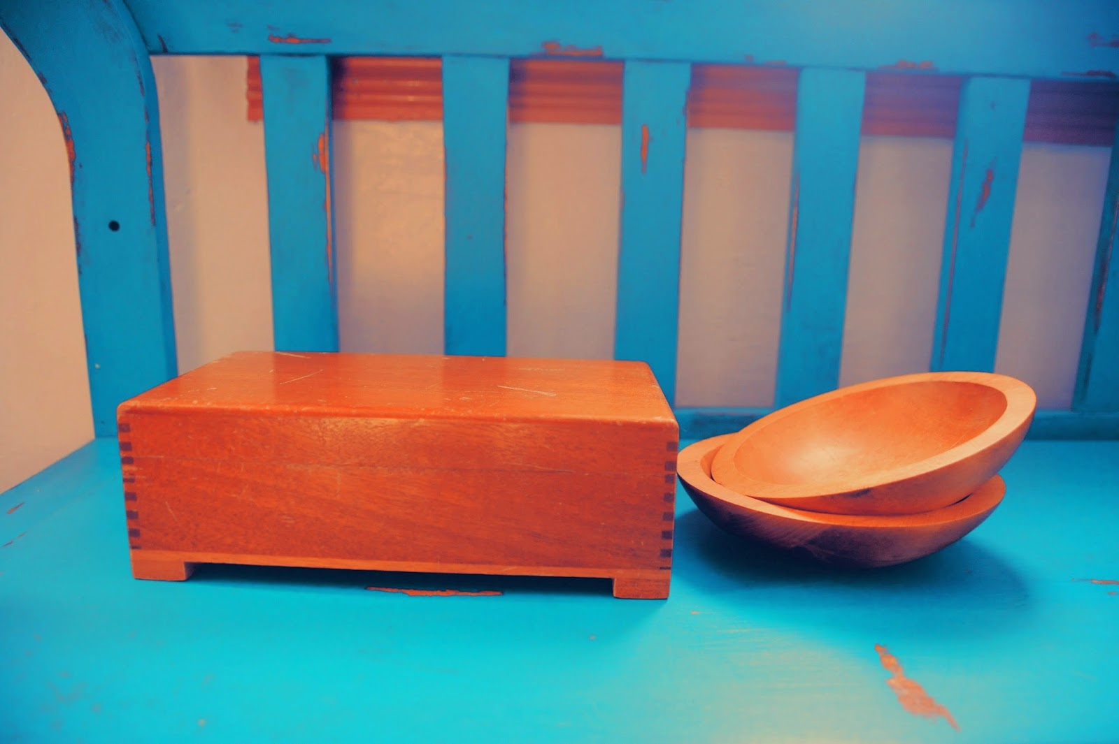 Sew Deer Upcycled Painted Wooden Bowls