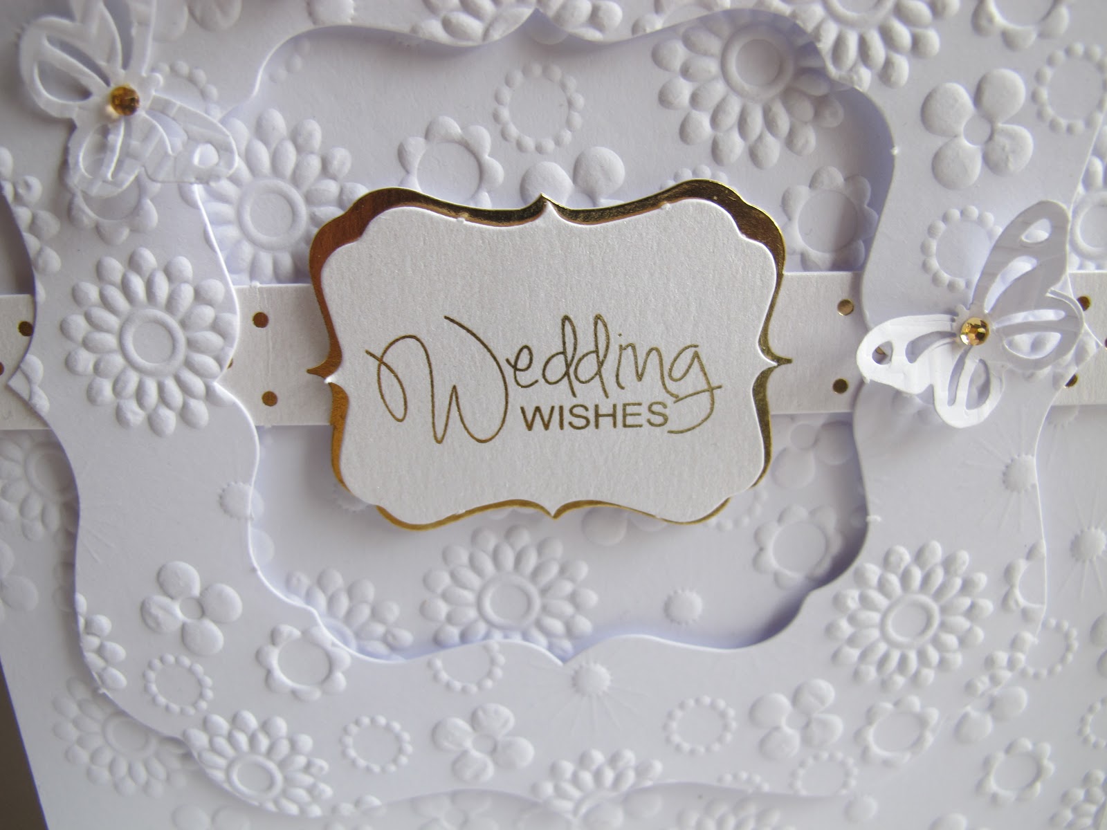 Going Buggy Embossed Wedding Card