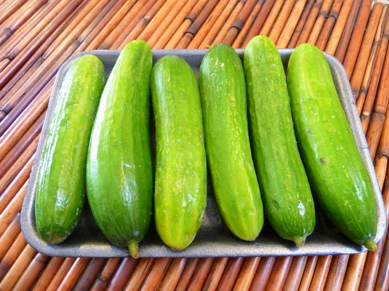 Cookin' Cowgirl Baby Cucumber Greek Salad with Roasted Red Pepper Dressing