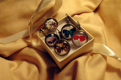vintage tulip earrings