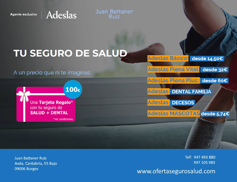 Adeslas, asegura la salud de tu familia desde 14.50 € al mes