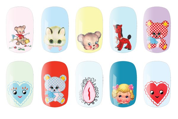 Just came across these nail wraps by NAIL ROCK which are from the Meadham