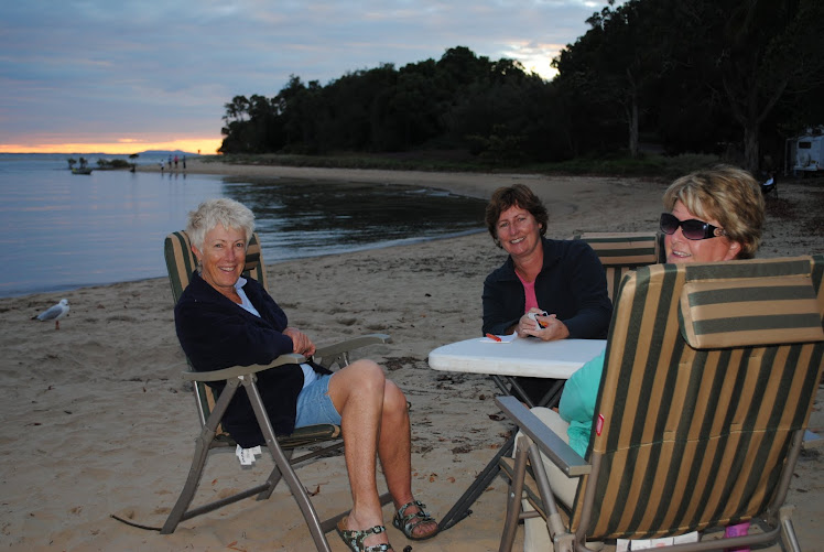 Cards at the beach ladies