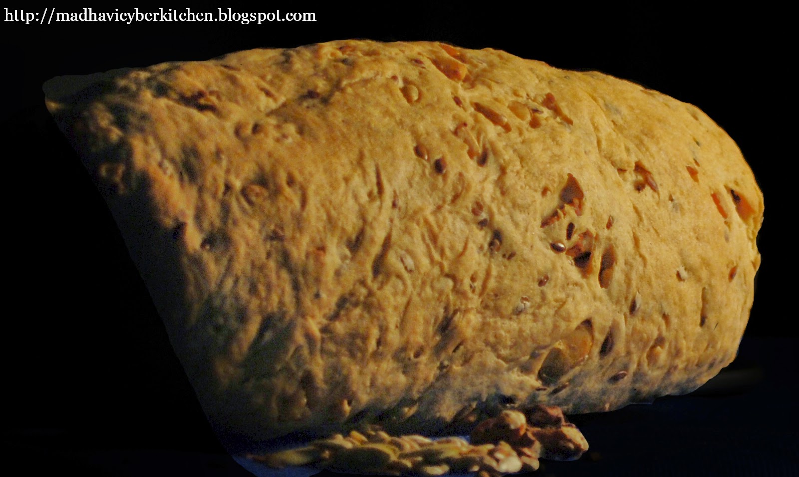 Madhavi's Cyber Kitchen Nutty whole wheat bread