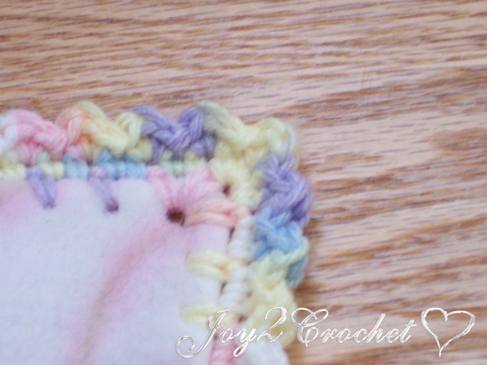 Joy 2 Crochet: Fleece Baby Blankets with Crocheted Edge