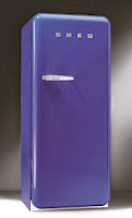 Blue Smeg Refrigerator