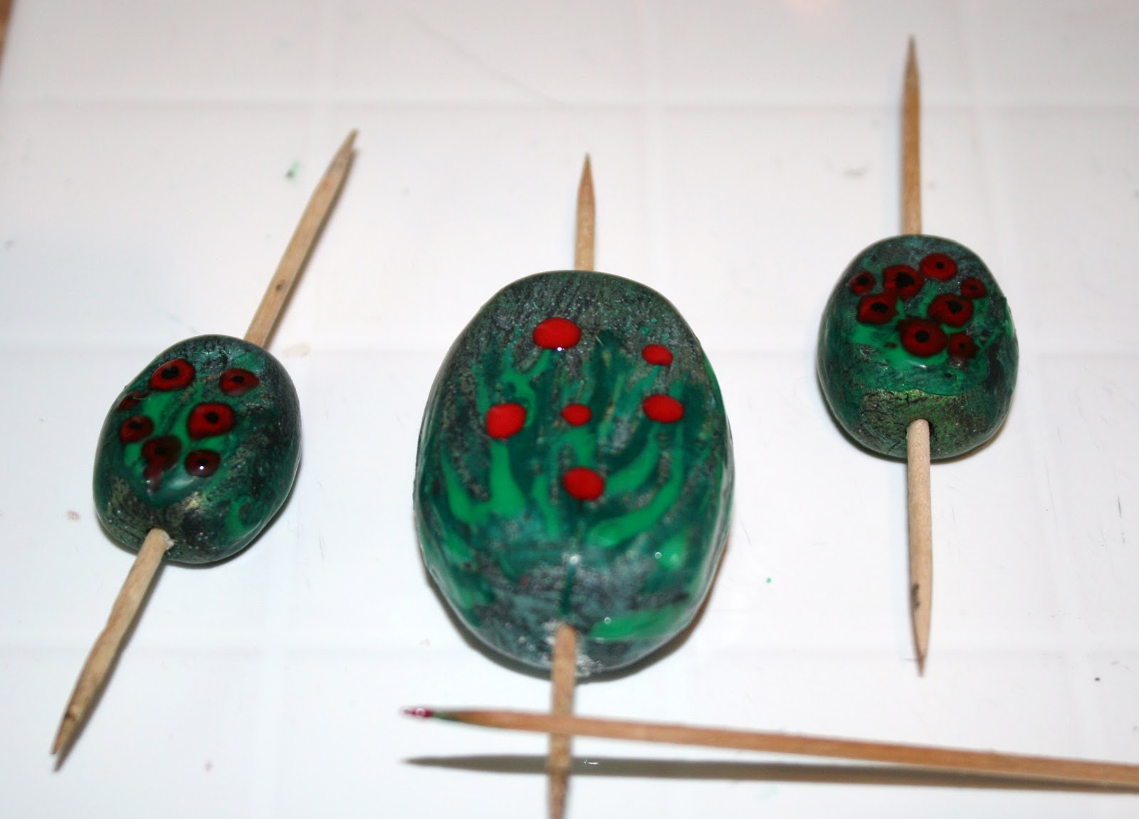 Lottie Of London's Polymer Clay Blog Faux Lampwork Glass Beads with