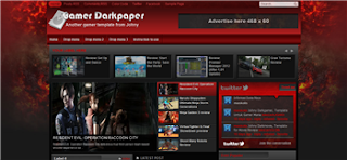 Gamer Darkpaper Blogger Template