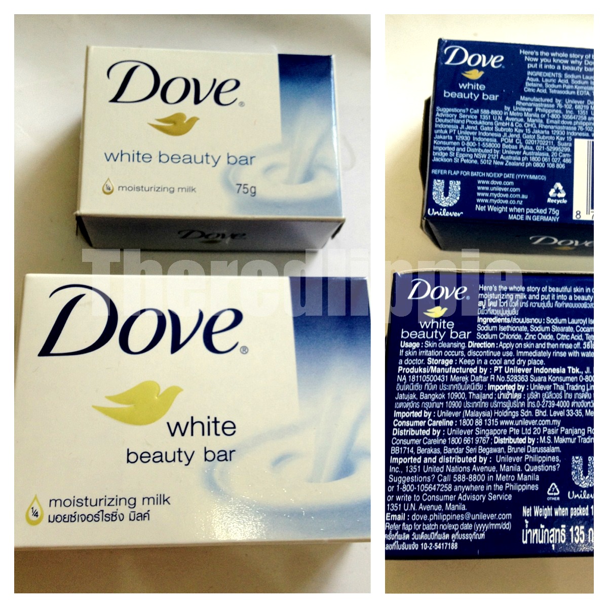 REVISITED Dove White Beauty/ Moisturizing Bar Soap THE RED LIPPIE