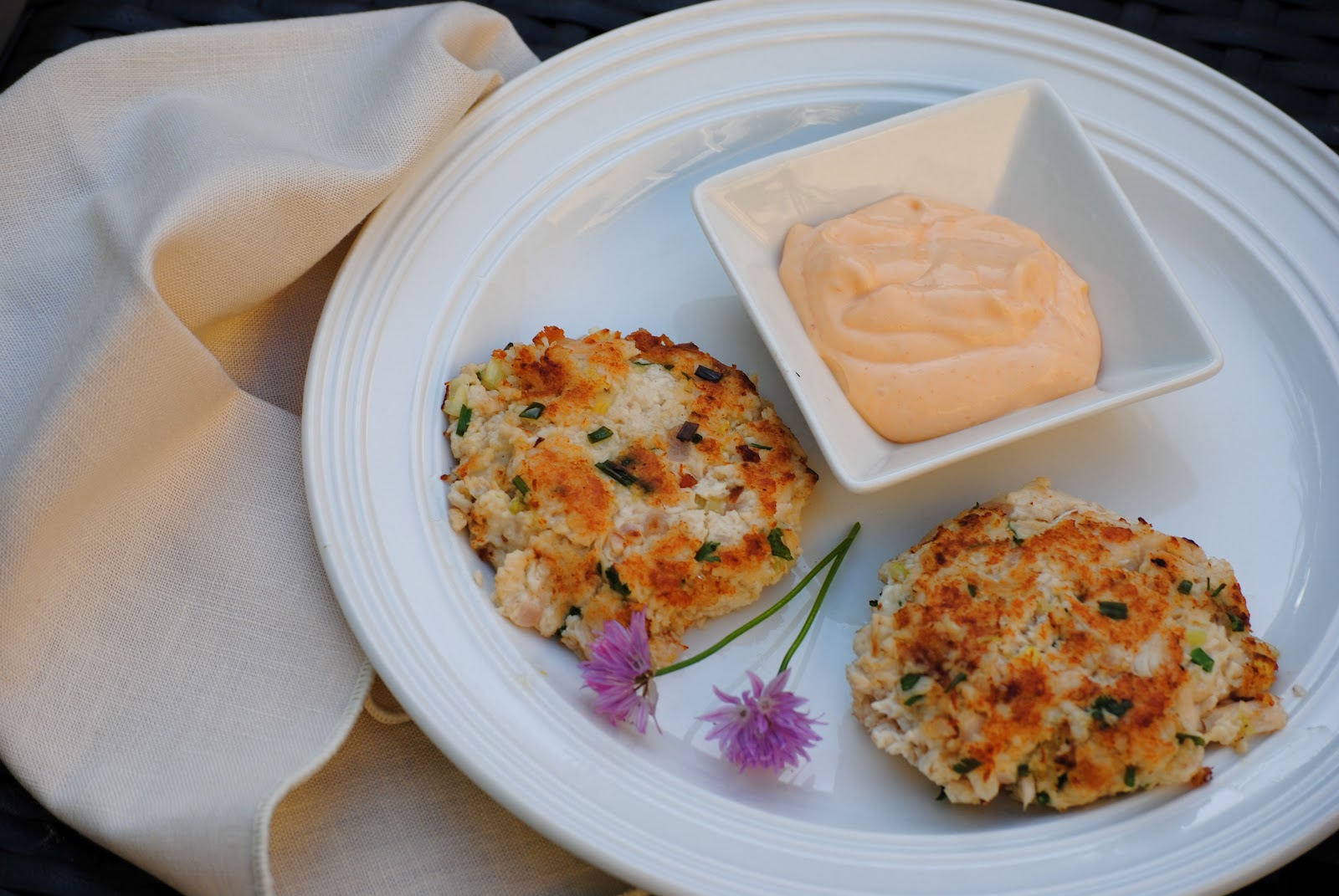 Asian Chicken Patties with Sriracha Mayo Virtually Homemade Asian