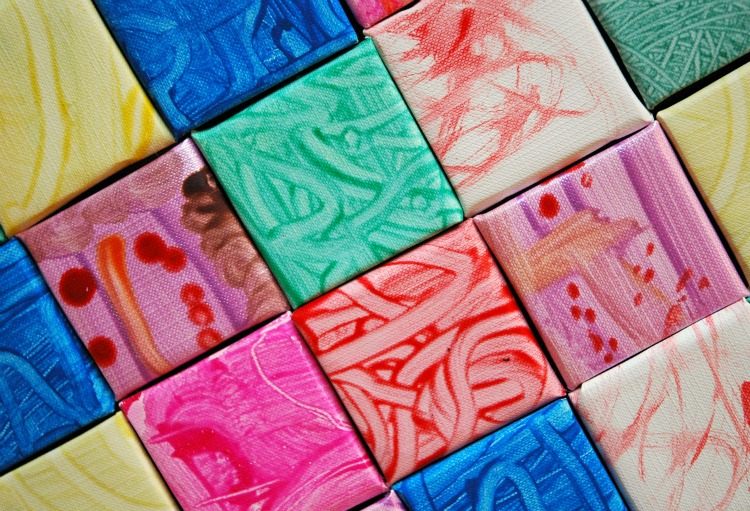 Texture Painted KidMade Gift What Can We Do With Paper And Glue