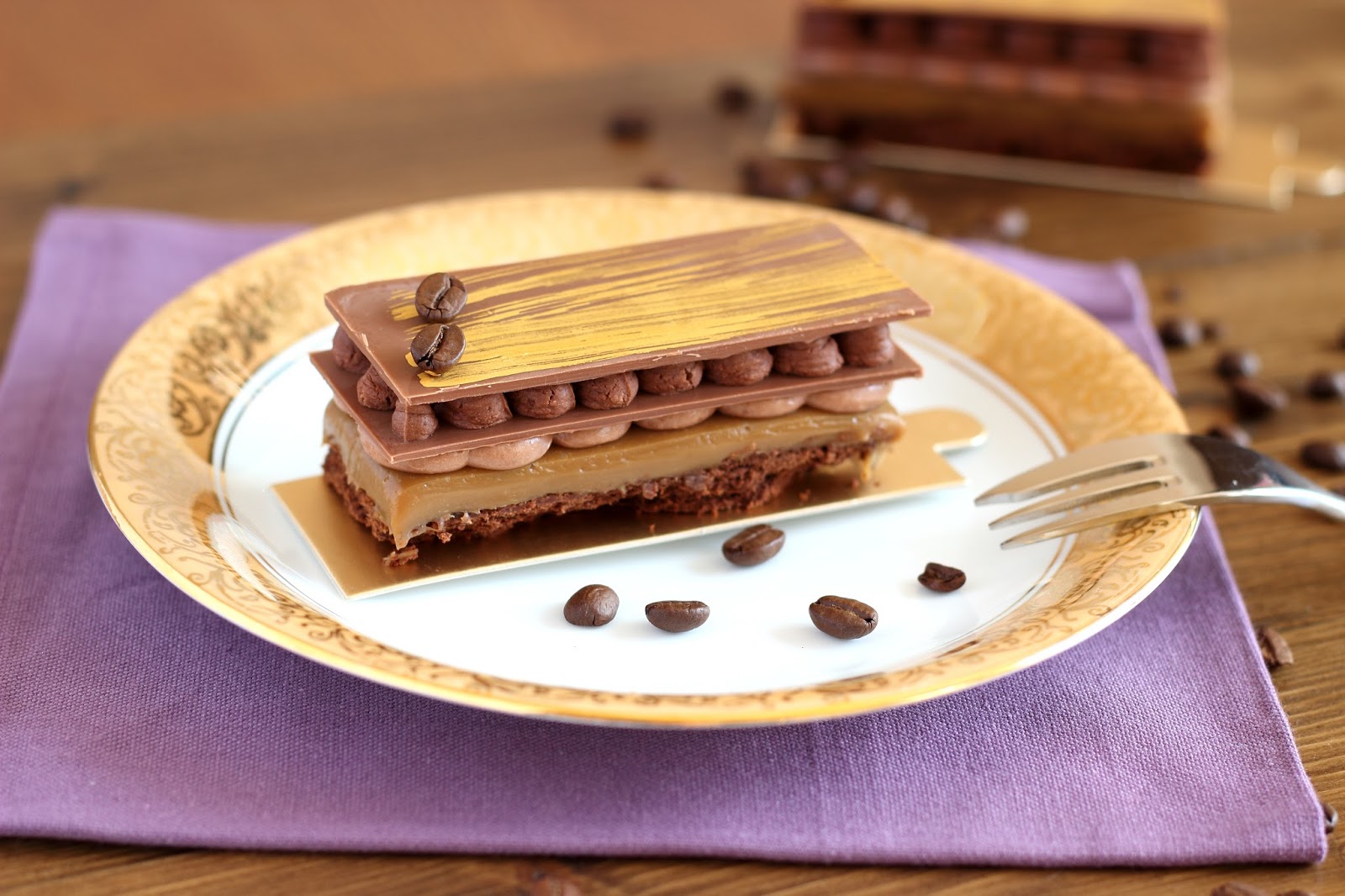 Pastry Language Coffee Ganache Slice