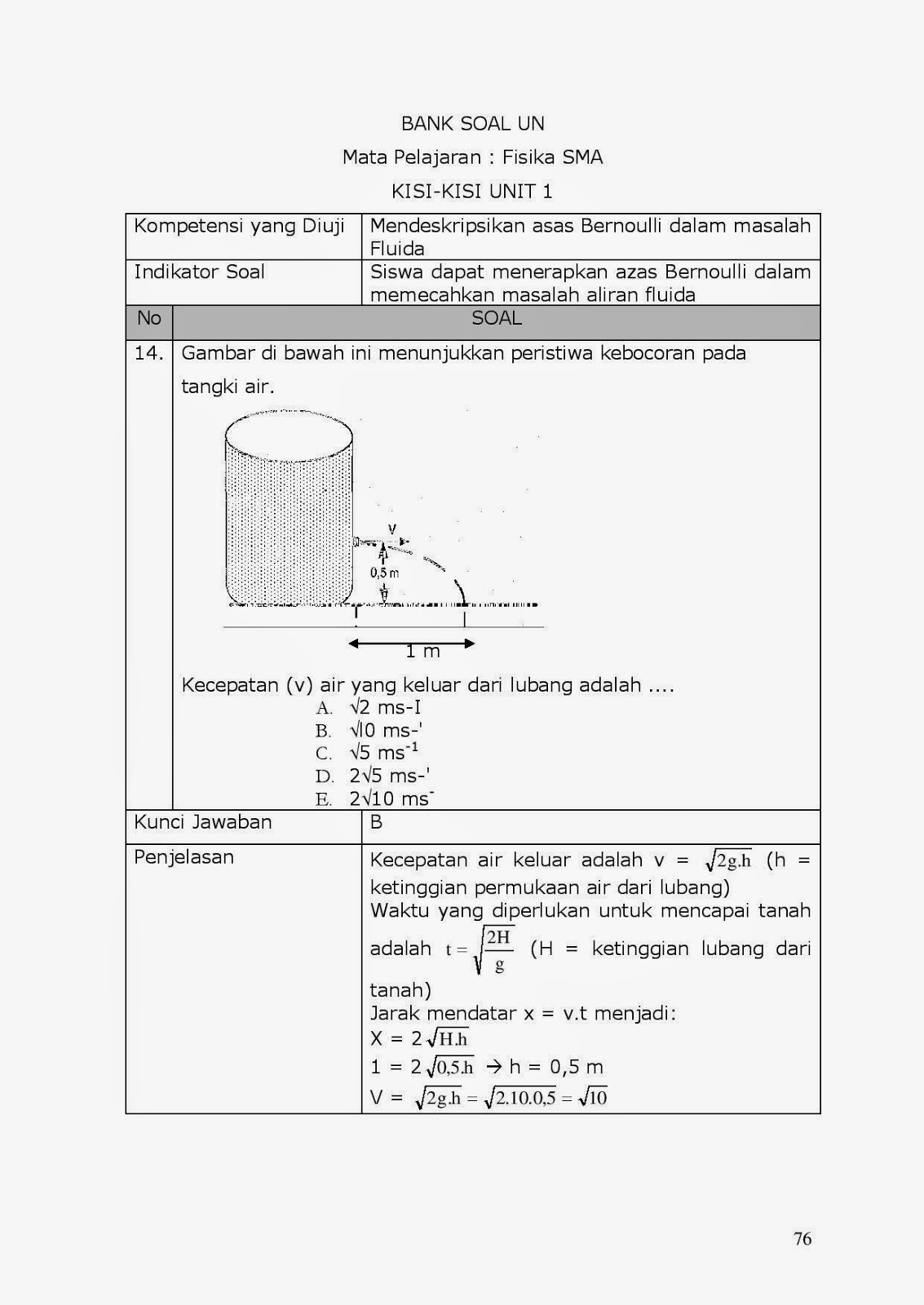 28 Contoh Soal Un Tentang Bernoulli Kumpulan Contoh Soal