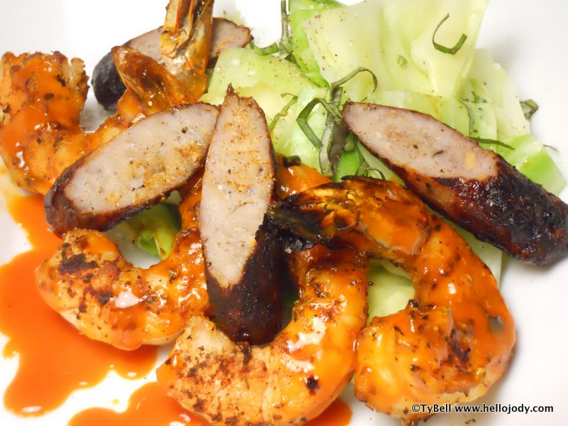 Hello, I'm Jody HCG Phase 2 Cajun Shrimp and Sausage with Steamed