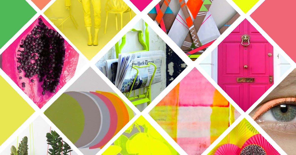 Escape with Me: NEON COLOURS MOODBOARD