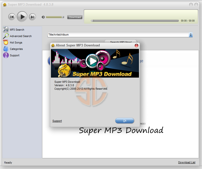 Super MP3 Download Pro 4.8.3.8 Full Version