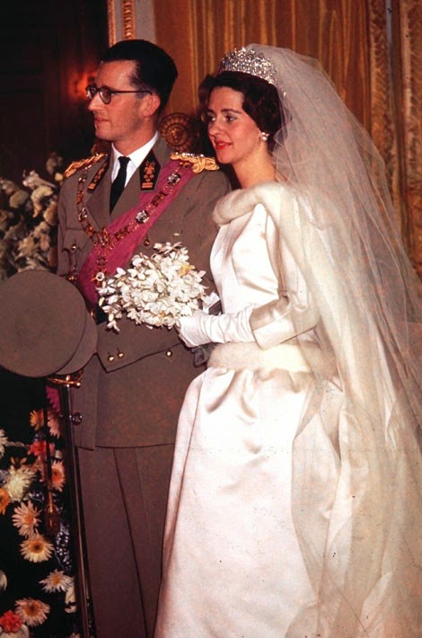 casas y familias reales: bélgica - boda de balduino y fabiola