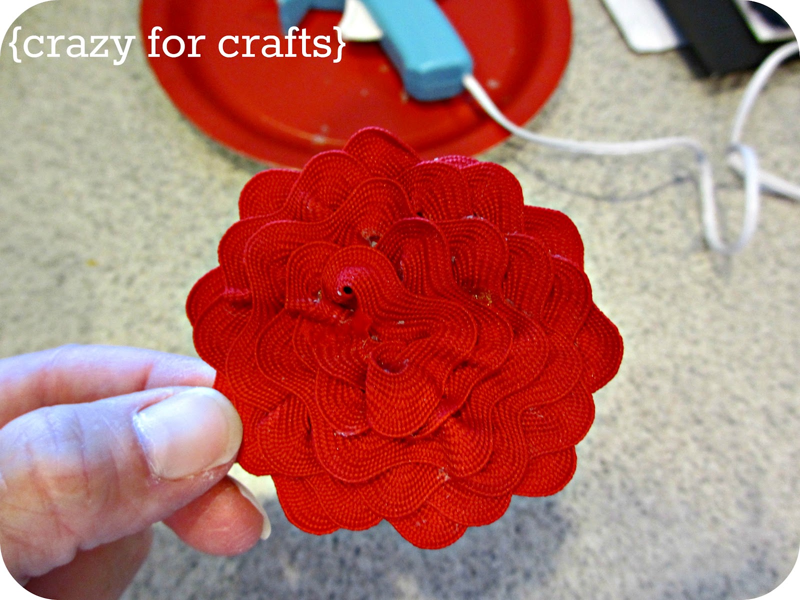 Crazy for Crafts Ric Rac Rose