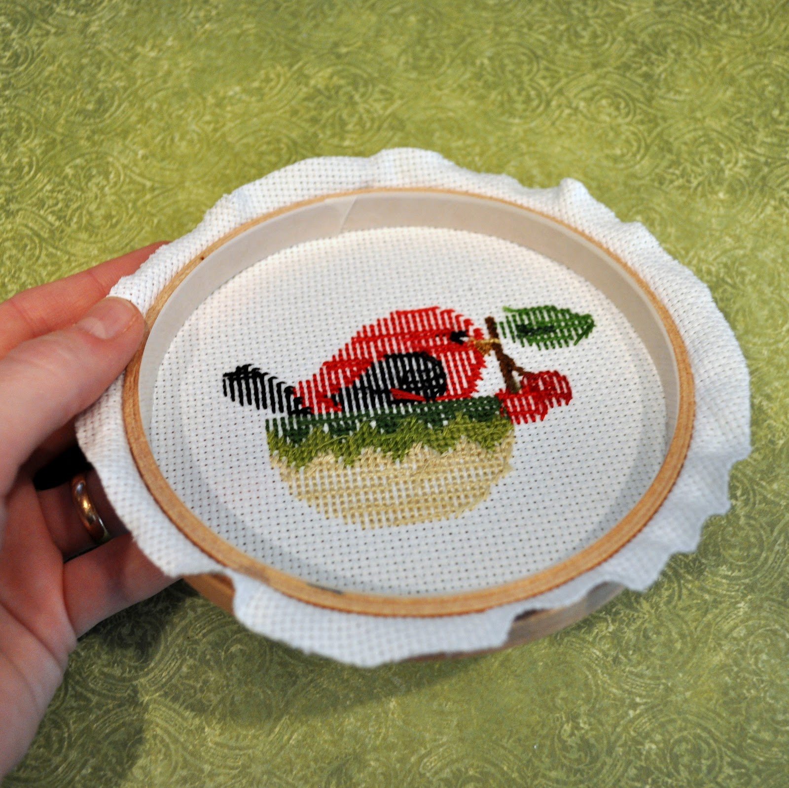 Sewingseed Framing your needlework in a hoop