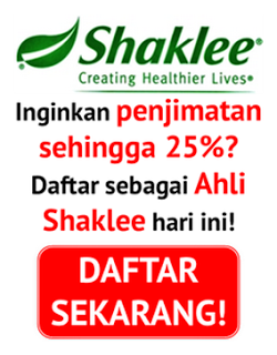 JOM JADI AHLI SHAKLEE UNTUK PENJIMATAN