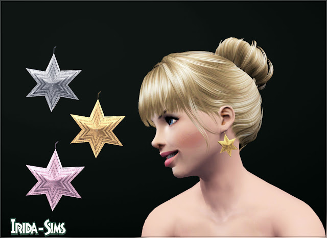Бижутерия - Страница 3 Earrings+star+by+I-S