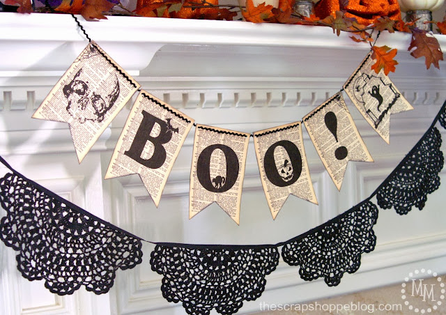 Book Page BOO Banner {The Scrap Shoppe}
