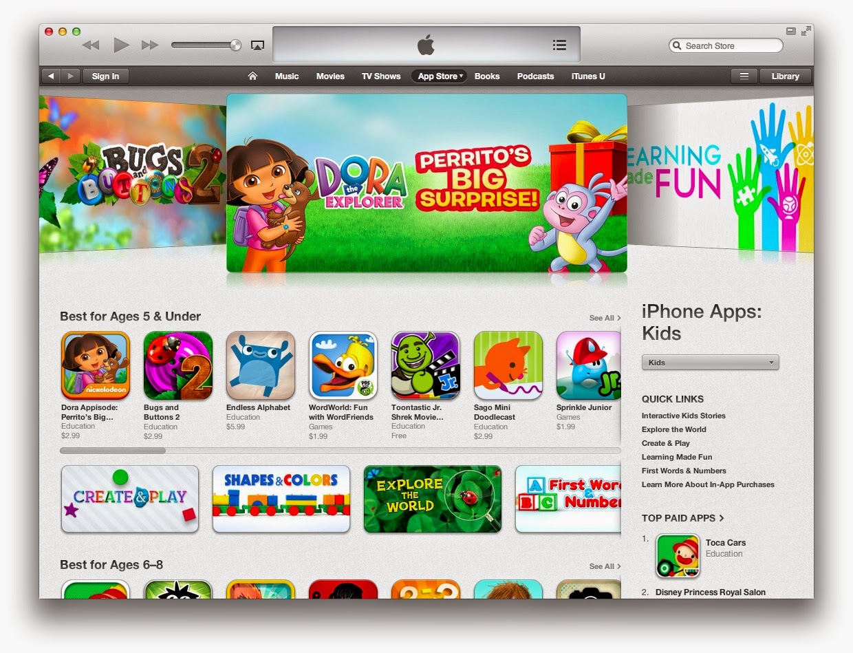 app store games for kids