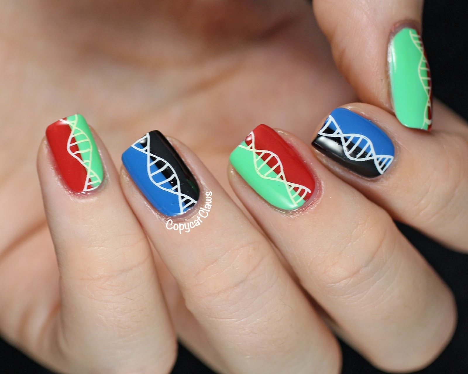 Copycat Claws DNA Day Nail Stamping