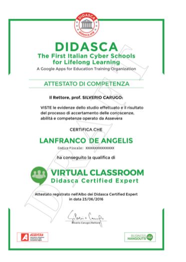 DIDASCA Virtual Classroom