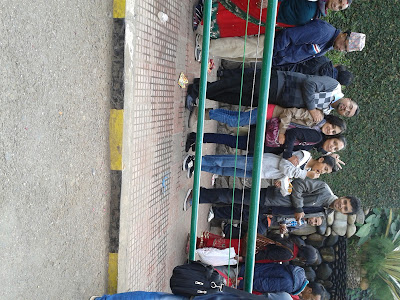 We are waiting to catch the cable car in Manakamana Temple, Nepal