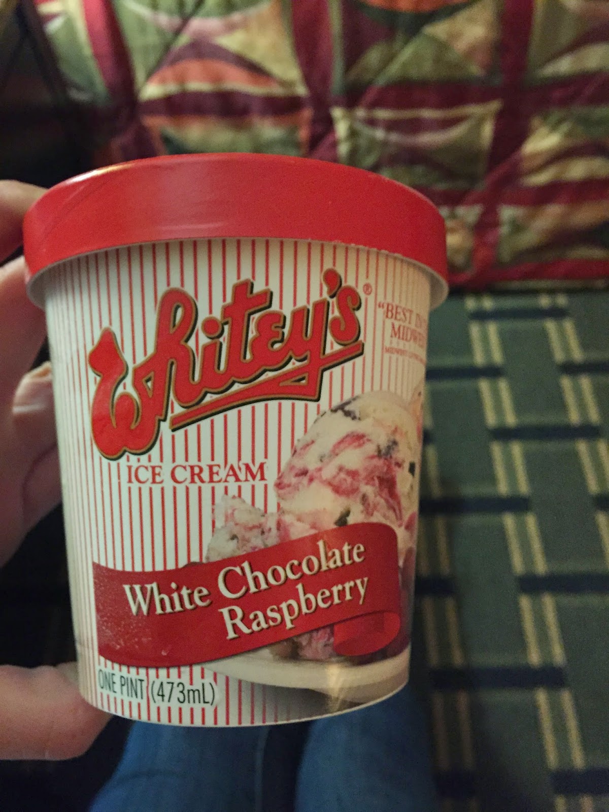 Whitey's Ice Cream White Chocolate Raspberry
