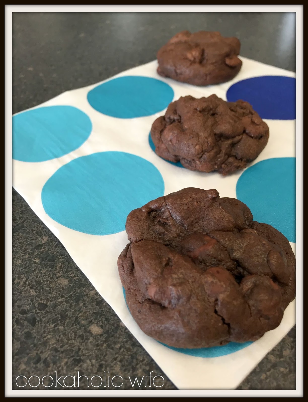Cookaholic Wife: Soft Batch Double Chocolate Cookies - #Choctoberfest ...