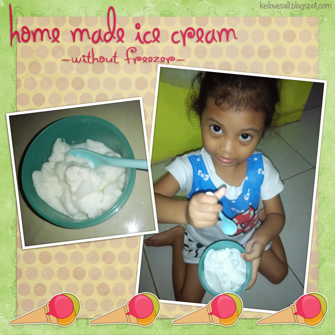 kei home made ice cream without freezer