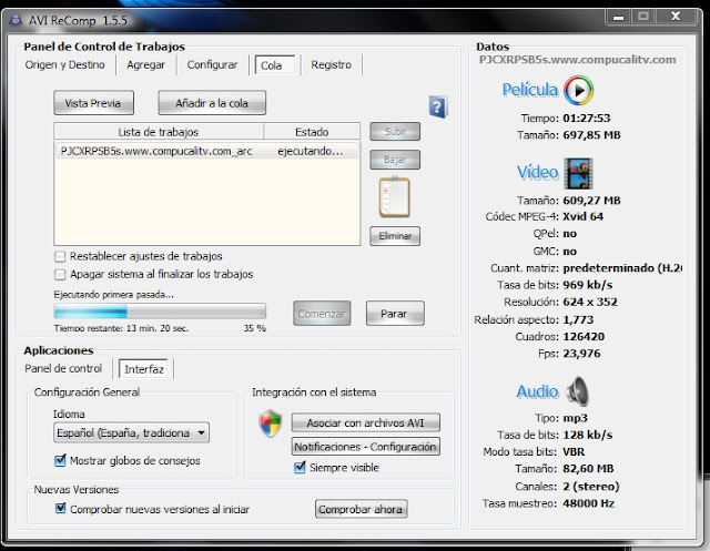 AVI ReComp v1.5.5 Español Descargar 1 Link 2012 