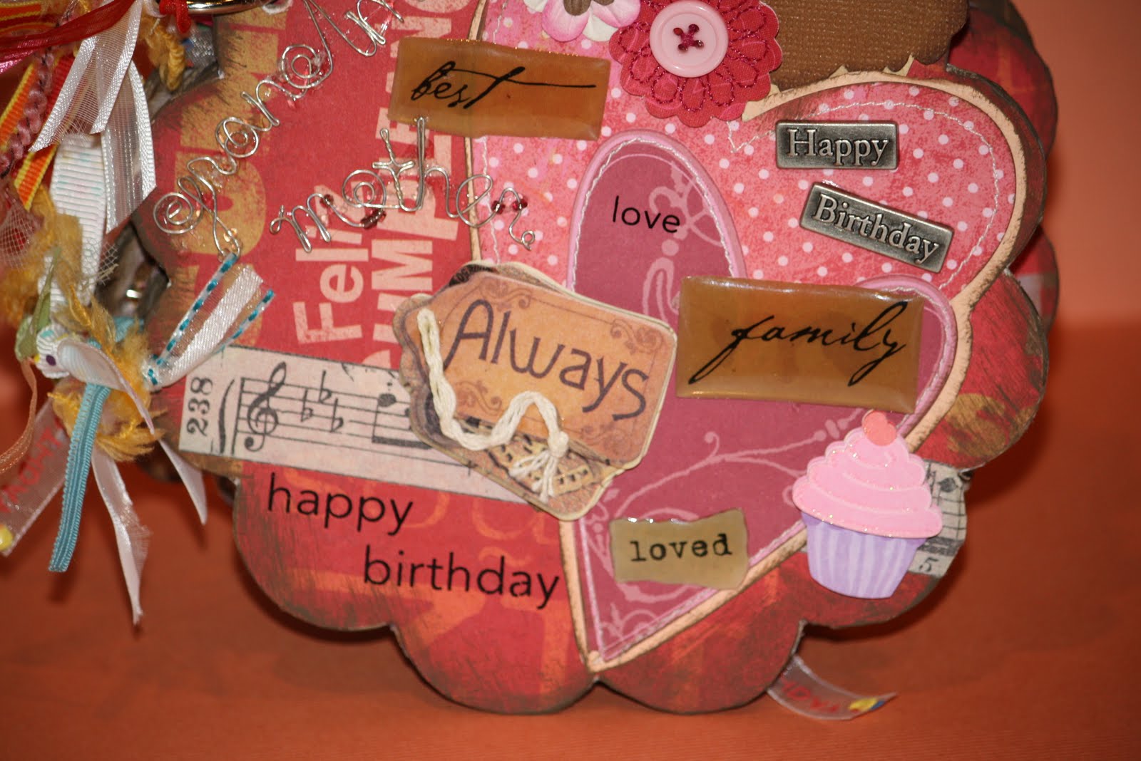 ScrapULicious Paper Piecing! My first Chipboard Book!