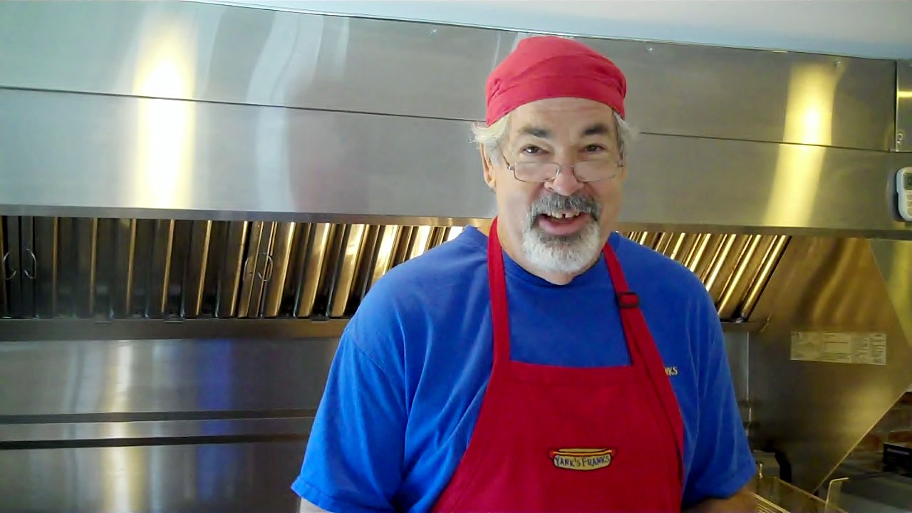 The Hot Dog Truck Hot Doggin' in Maine Yank's Franks in Wells, Maine
