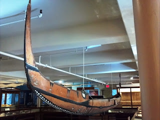 Solomon Island canoe at Peabody Museum