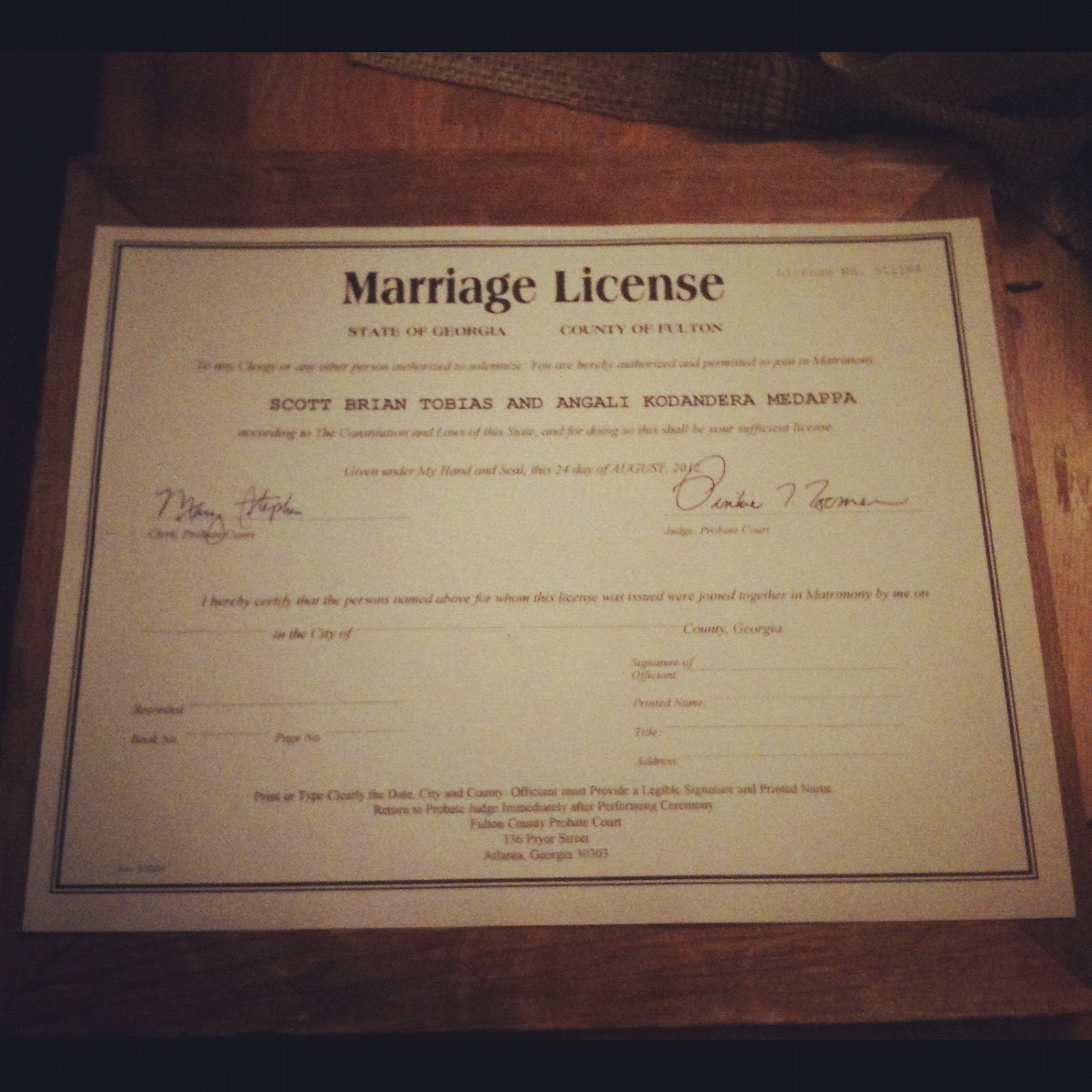 How Do Marriage Licenses Work