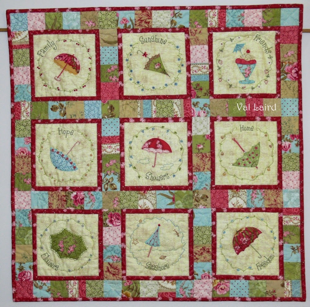 Val Laird Designs Journey of a Stitcher wall quilts and hangings