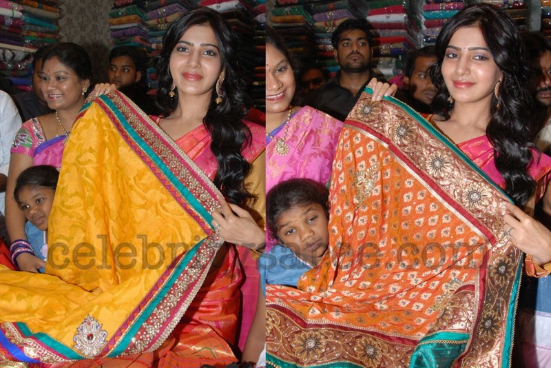 Samantha Showcasing Rich Wedding Sarees - Saree Blouse Patterns